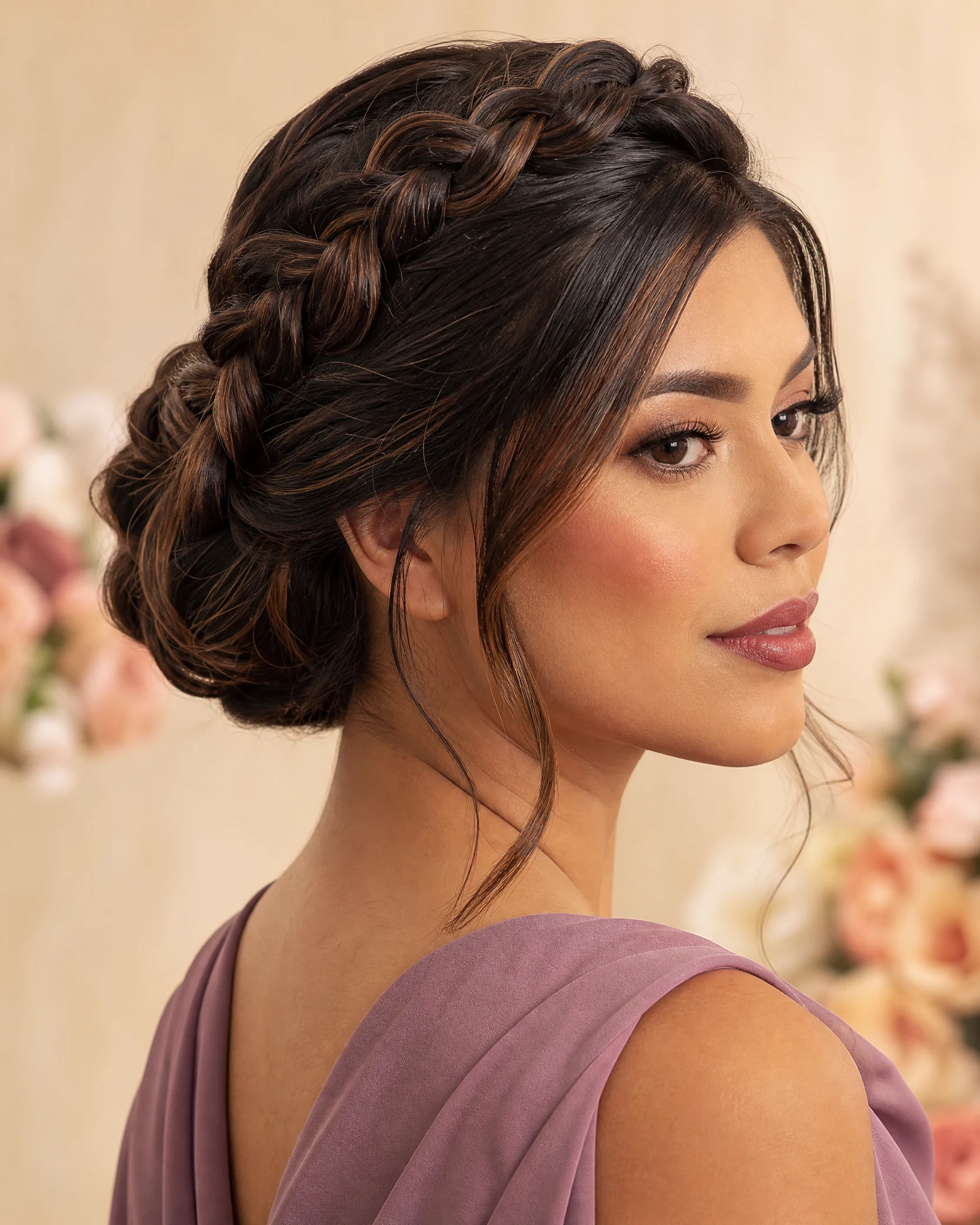 Trenza corona para una ocasión especial